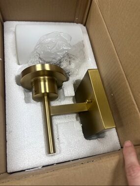 Modern Brushed Gold Wall Sconce